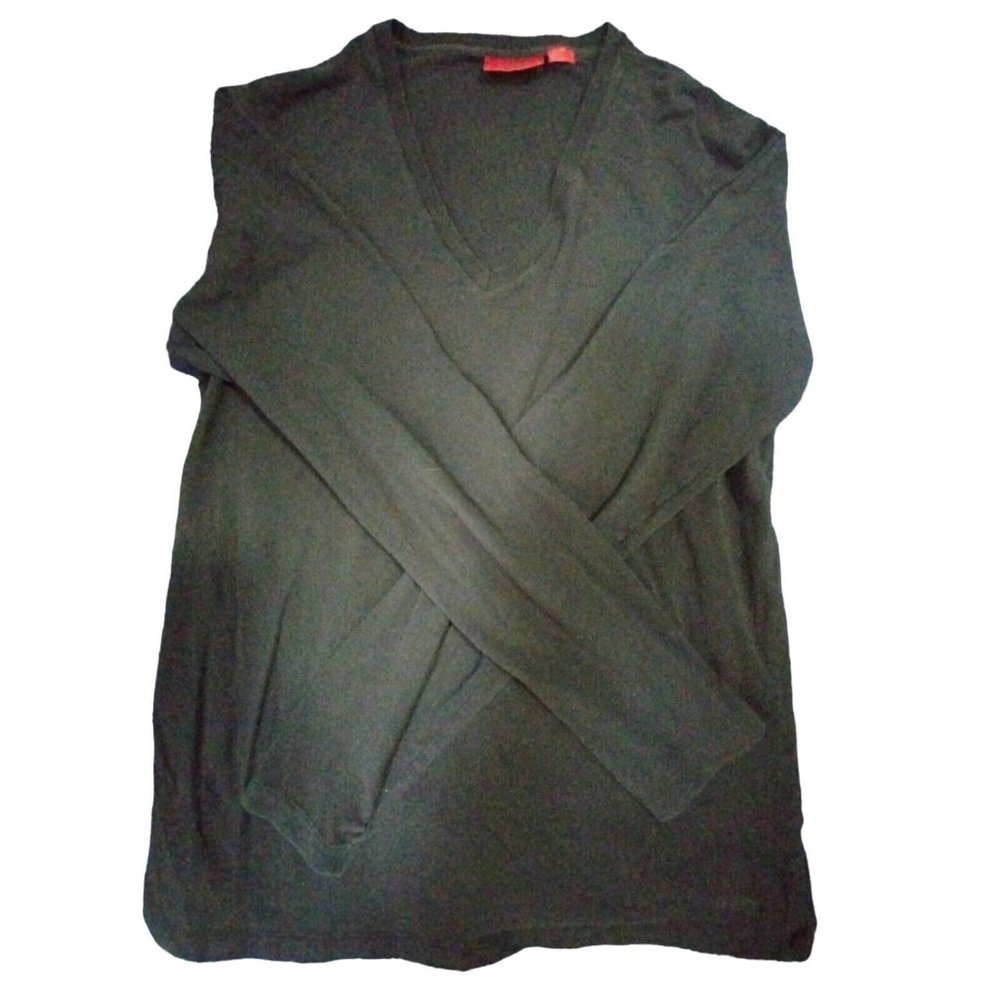 Authentic Boss Hugo Boss TSHIRT V Neck‎ Black XL (050)